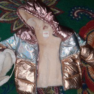 Cat & Jack Sparkle Metallic Coat